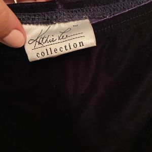 Vintage Purple Velvet Skirt